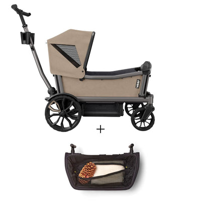 Veer Cruiser City / City XL Wagon, Foldable Storage Basket, and Canopy Bundle