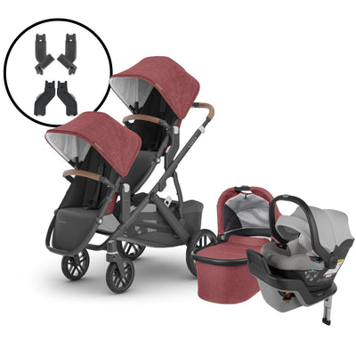 2024 UPPAbaby Vista V2 Double Stroller and Mesa Max Travel System - Lucy / Stella