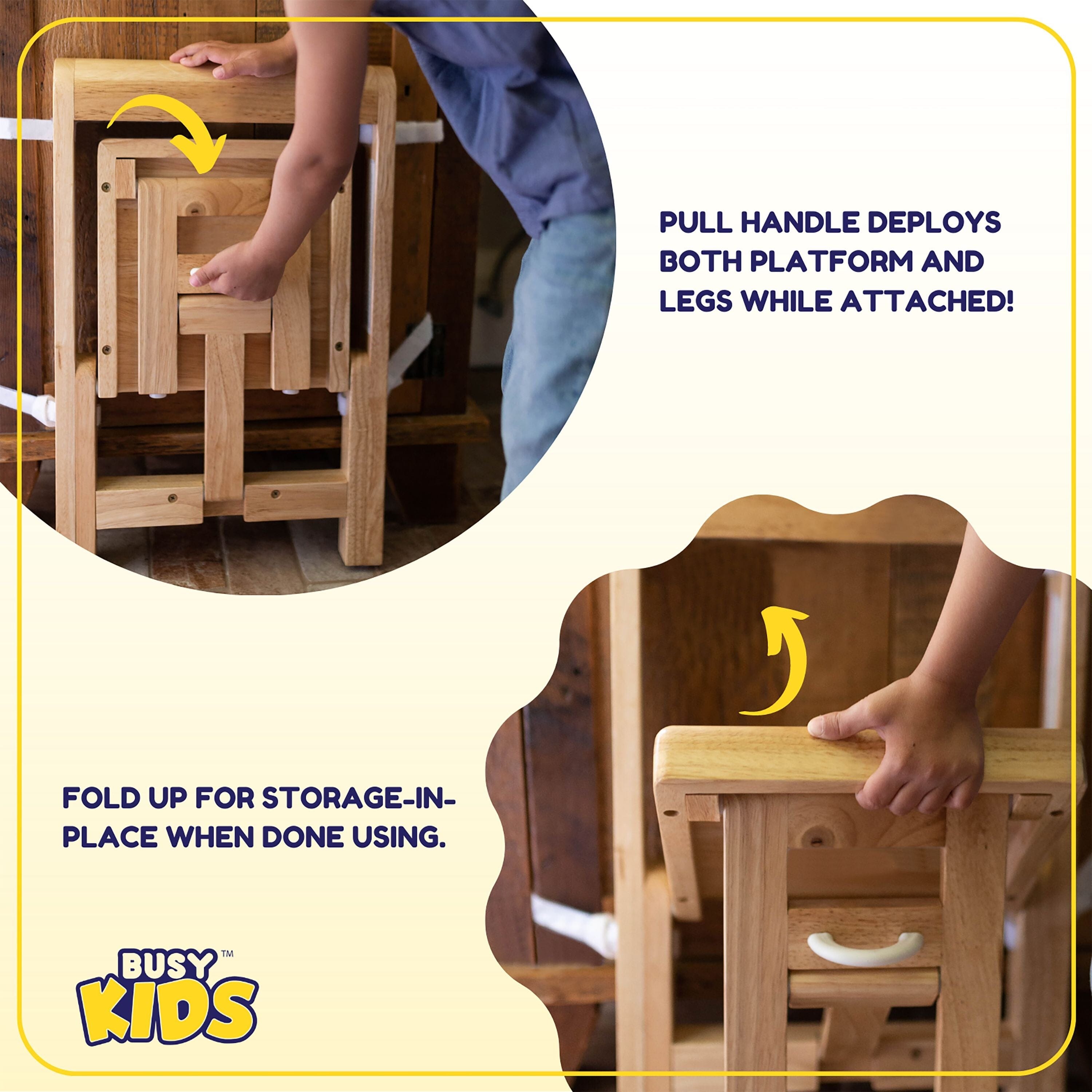 Busy Kids Fold 'N Store Step Stool- Strolleria