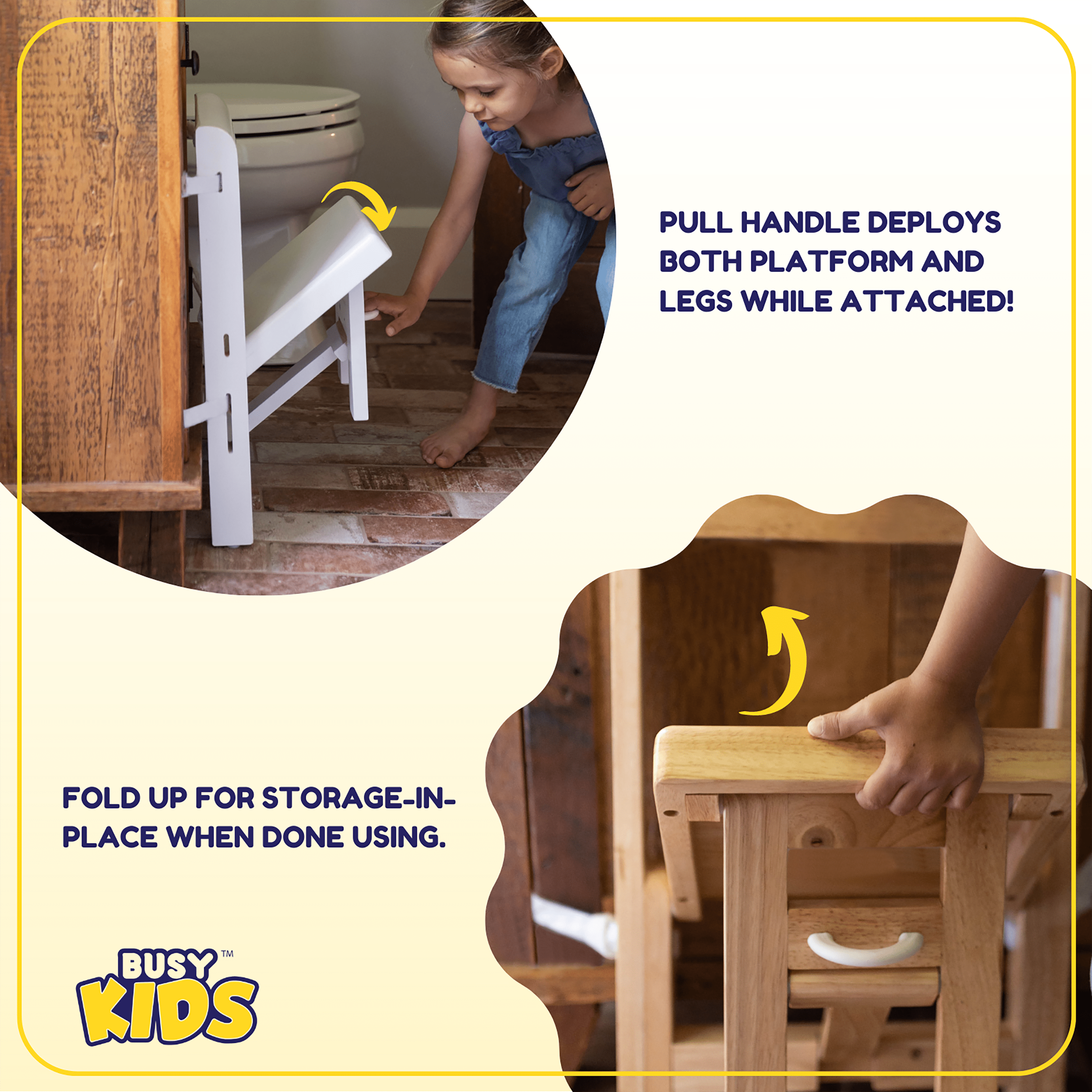 Busy Kids Fold 'N Store Step Stool- Strolleria