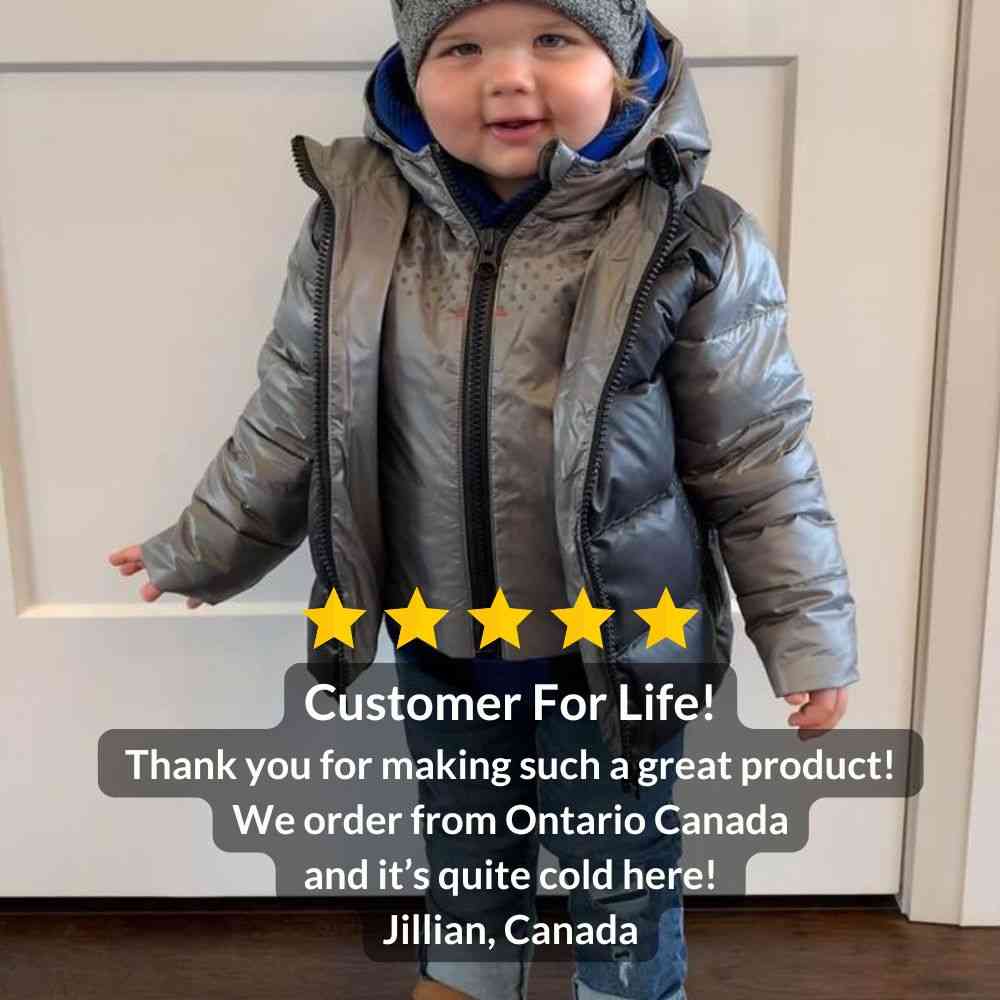 Onekid Car Seat Coat | The Road Coat Down - Platinum/Black- Strolleria