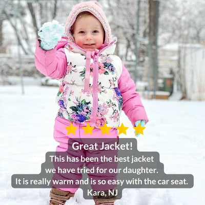 Onekid Car Seat Coat | The Road Coat Down - Floral Print