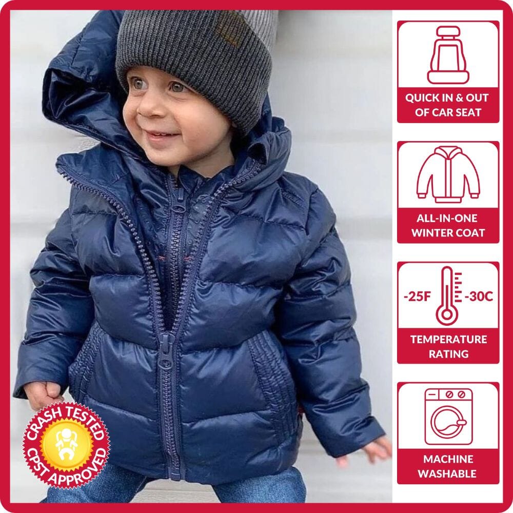 Onekid Car Seat Coat | The Road Coat Down - Navy- Strolleria