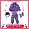 Onekid Car Seat Coat | The Road Coat Vegan - Purple - Bambi Baby