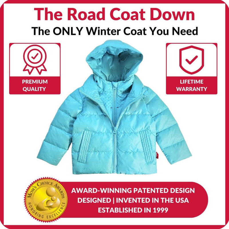 Onekid Car Seat Coat | The Road Coat Down - Aqua