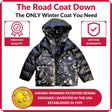 Onekid Car Seat Coat | The Road Coat Down - Rocketship Print - Bambi Baby