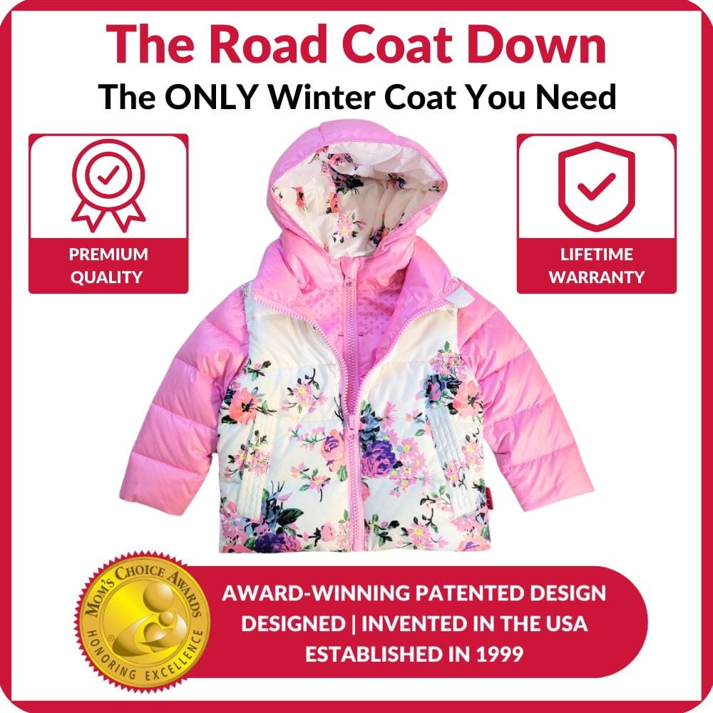 Onekid Car Seat Coat | The Road Coat Down - Floral Print- Strolleria