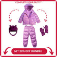 Onekid Car Seat Coat | The Road Coat Down - Lilac - Bambi Baby