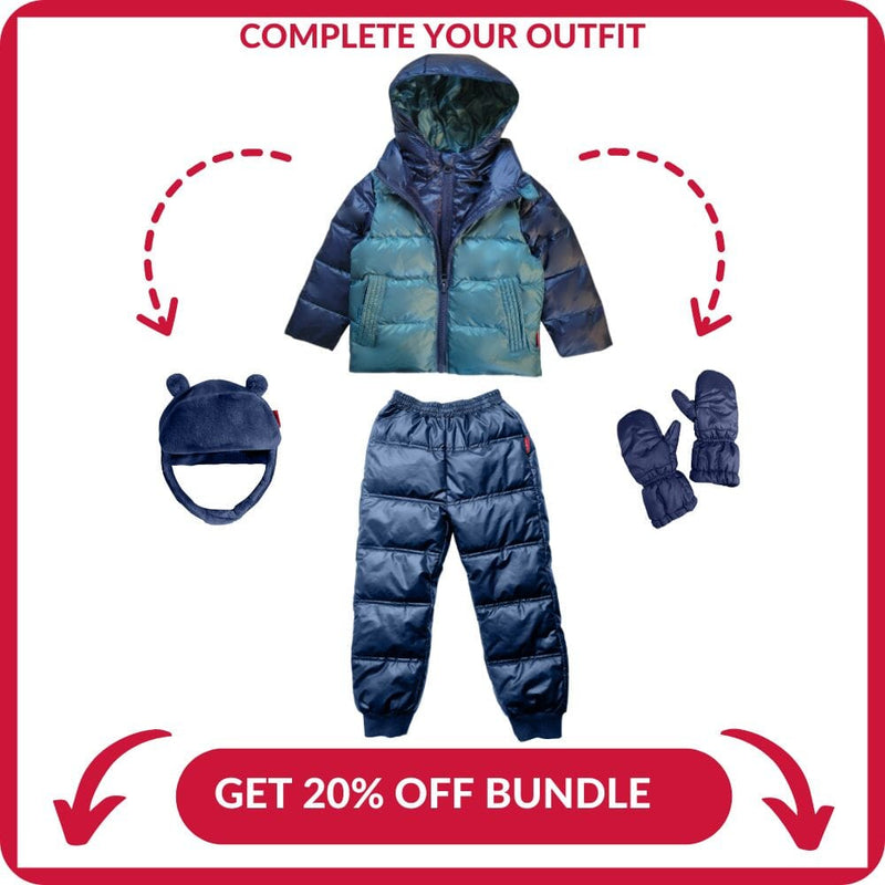 Onekid Car Seat Coat | The Road Coat Down - Navy/Teal
