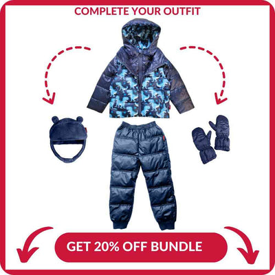 Onekid Car Seat Coat | The Road Coat Down - Navy Raptor Print