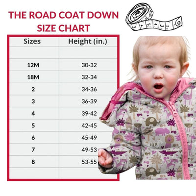 Onekid Car Seat Coat | The Road Coat Down - Safari Print
