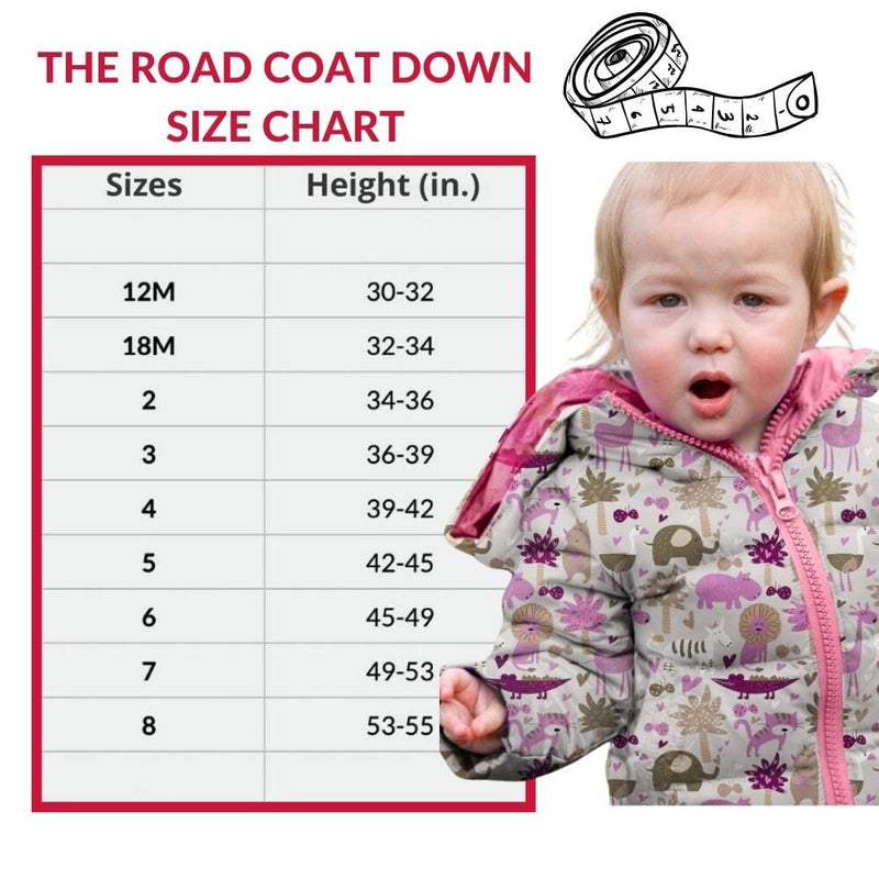 Onekid Car Seat Coat | The Road Coat Down - Safari Print