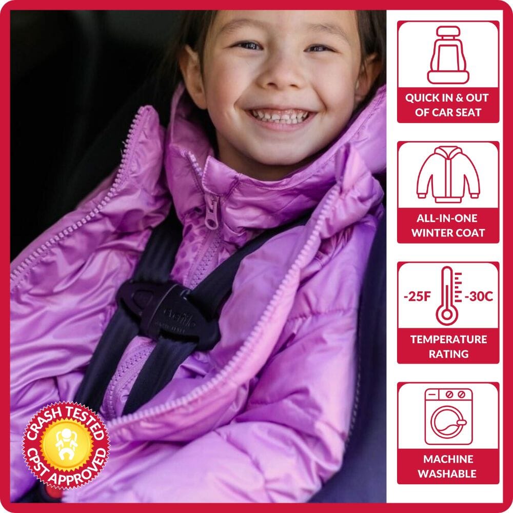 Onekid Car Seat Coat | The Road Coat Down - Lilac- Strolleria