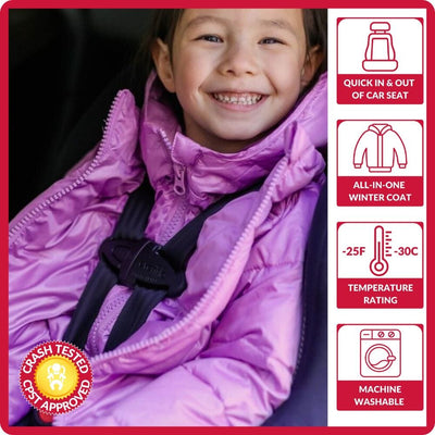 Onekid Car Seat Coat | The Road Coat Down - Lilac