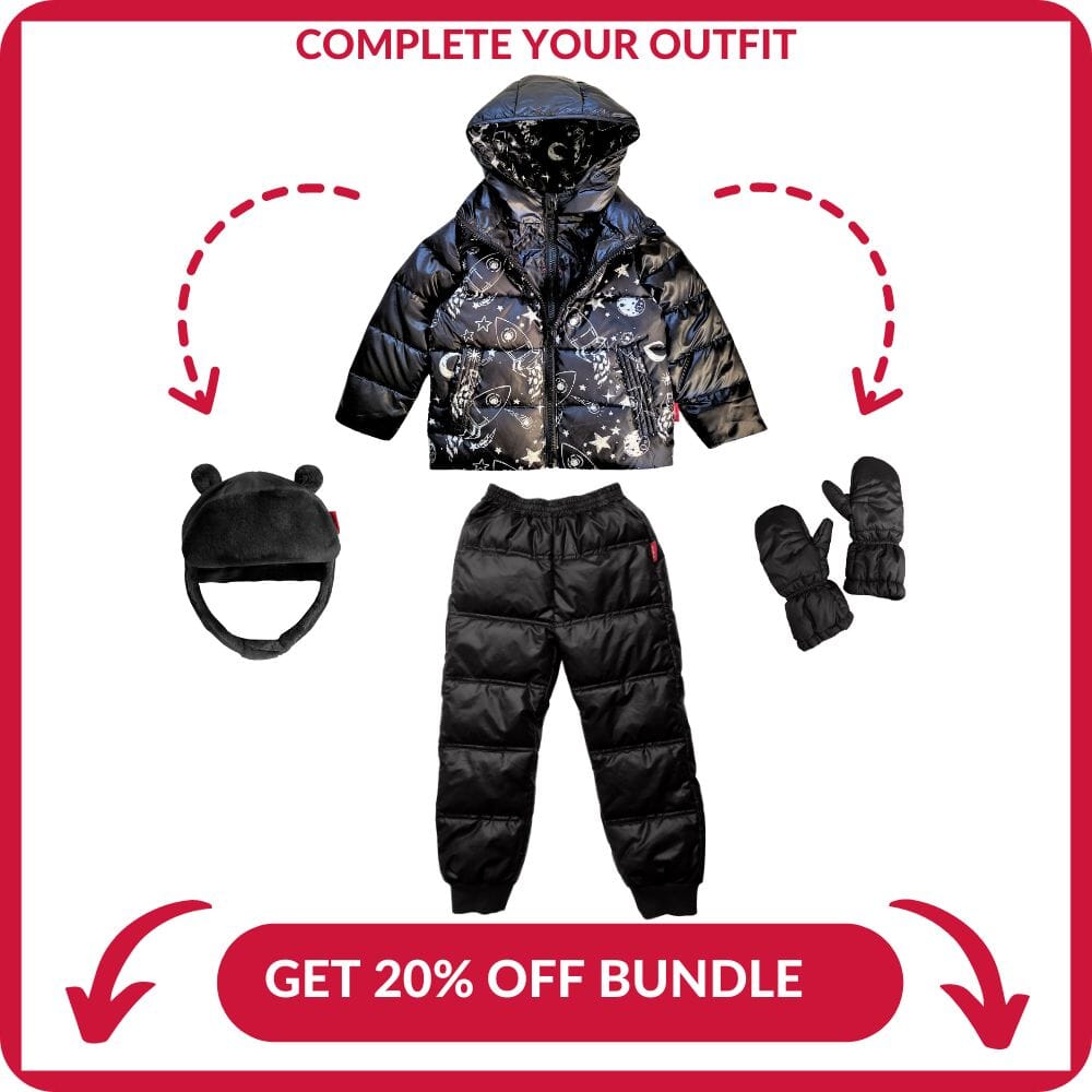 Onekid Car Seat Coat | The Road Coat Down - Rocketship Print- Strolleria