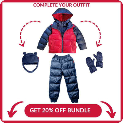 Onekid Car Seat Coat | The Road Coat Down - Navy/Red