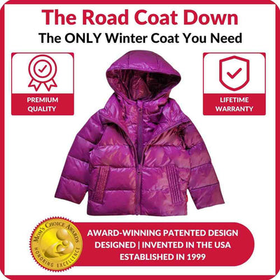 Onekid Car Seat Coat | The Road Coat Down - Plum