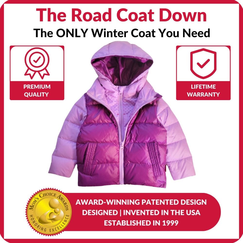 Onekid Car Seat Coat | The Road Coat Down - Lilac/Plum- Strolleria