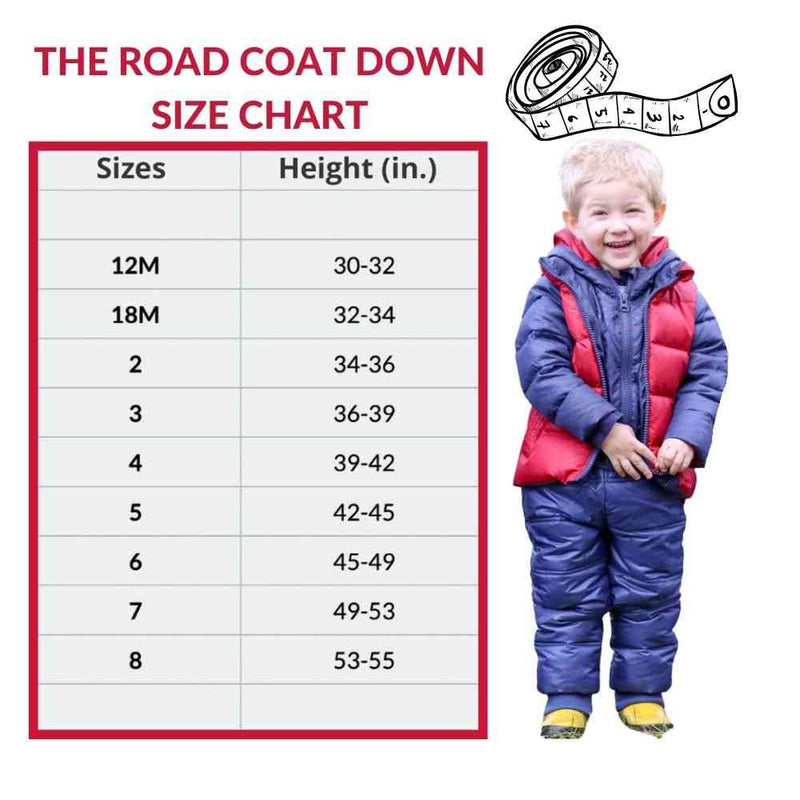 Onekid Car Seat Coat | The Road Coat Down - Navy/Red