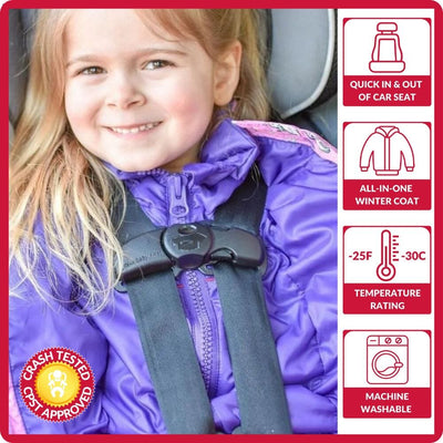 Onekid Car Seat Coat | The Road Coat Down - Unicorn Print