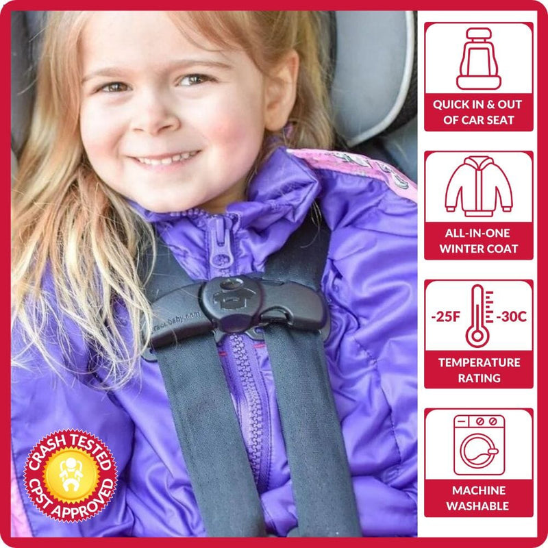 Onekid Car Seat Coat | The Road Coat Down - Unicorn Print