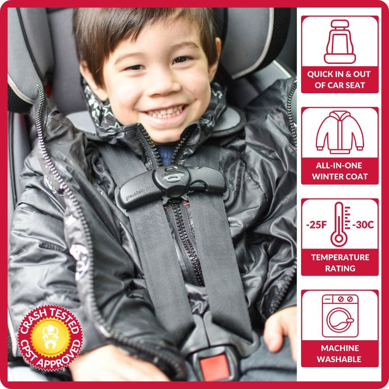 Onekid Car Seat Coat | The Road Coat Down - Rocketship Print