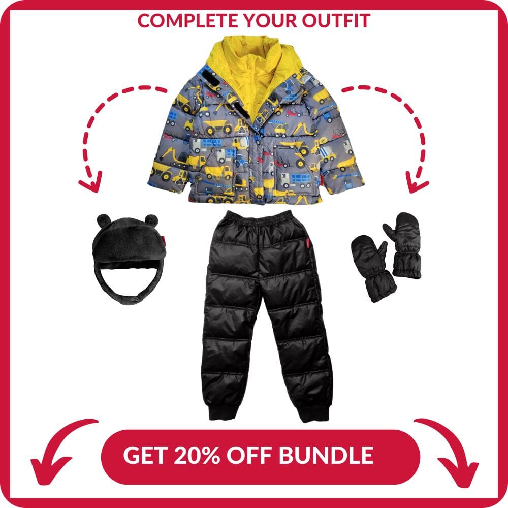 Onekid Car Seat Coat | The Road Coat Vegan - Construction Print- Strolleria