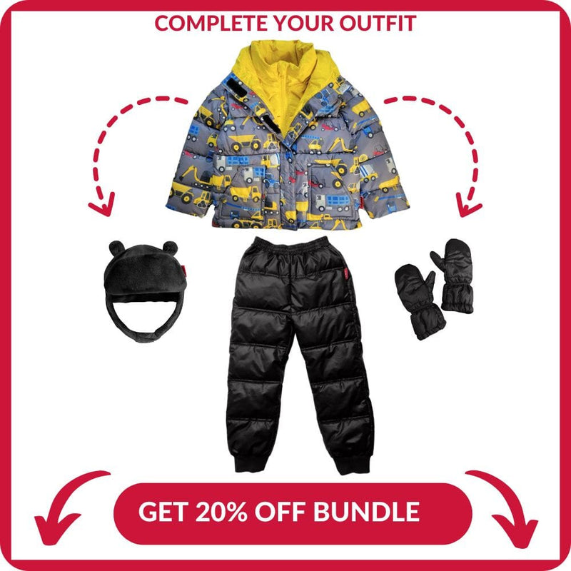 Onekid Car Seat Coat | The Road Coat Vegan - Construction Print