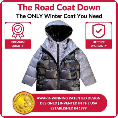 Onekid Car Seat Coat | The Road Coat Down - Platinum/Black