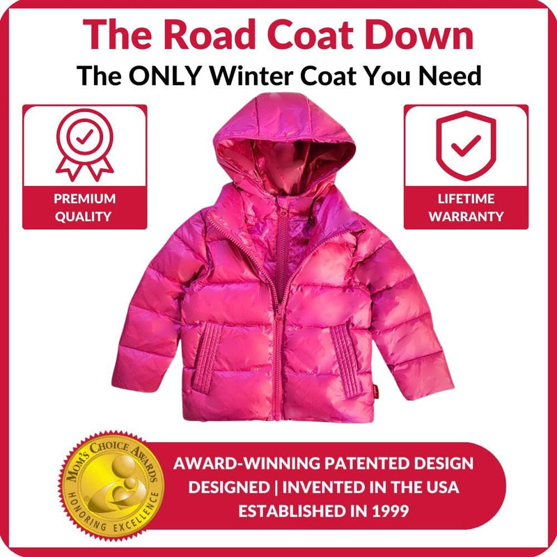 Onekid Car Seat Coat | The Road Coat Down - Fuchsia