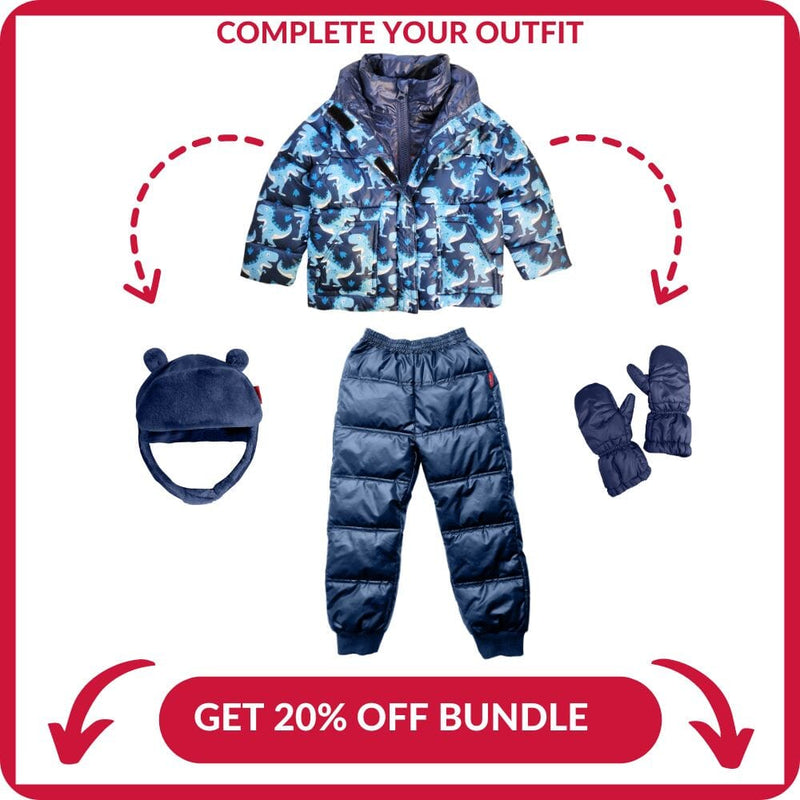 Onekid Car Seat Coat | The Road Coat Vegan - Navy Raptor Print