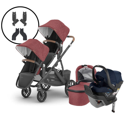 2024 UPPAbaby Vista V2 Double Stroller and Mesa Max Travel System - Lucy / Noa