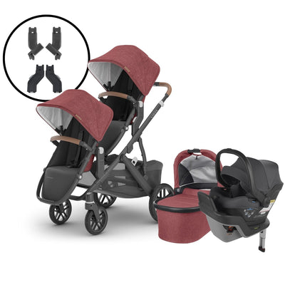 2024 UPPAbaby Vista V2 Double Stroller and Mesa Max Travel System - Lucy / Greyson