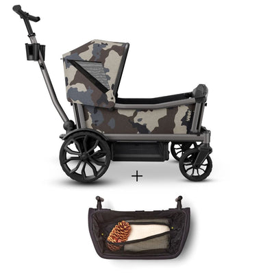 Veer Cruiser City / City XL Wagon, Foldable Storage Basket, and Canopy Bundle