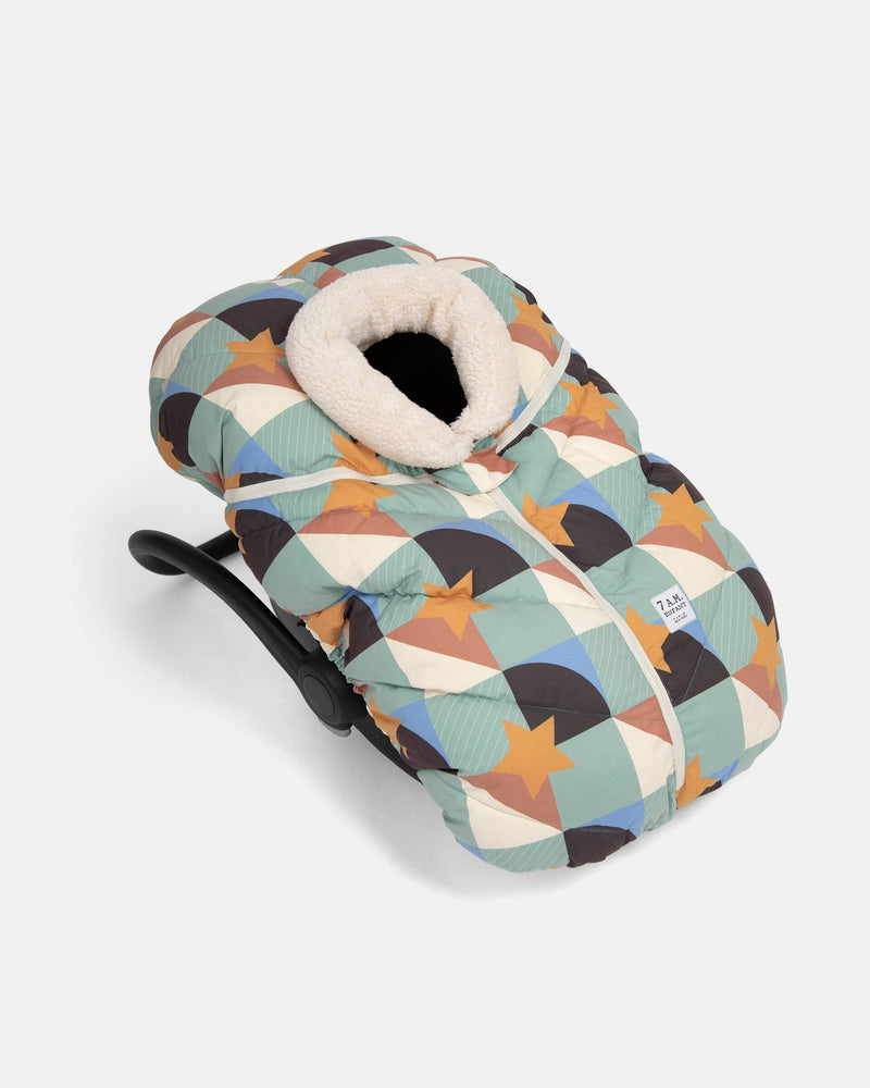 7AMEnfant Car Seat Cocoon - Benji Prints Sherpa