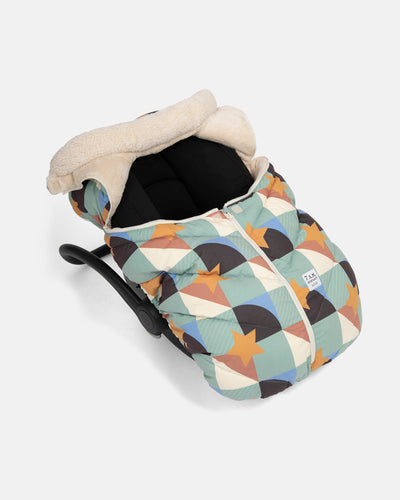 7AMEnfant Car Seat Cocoon - Benji Prints Sherpa