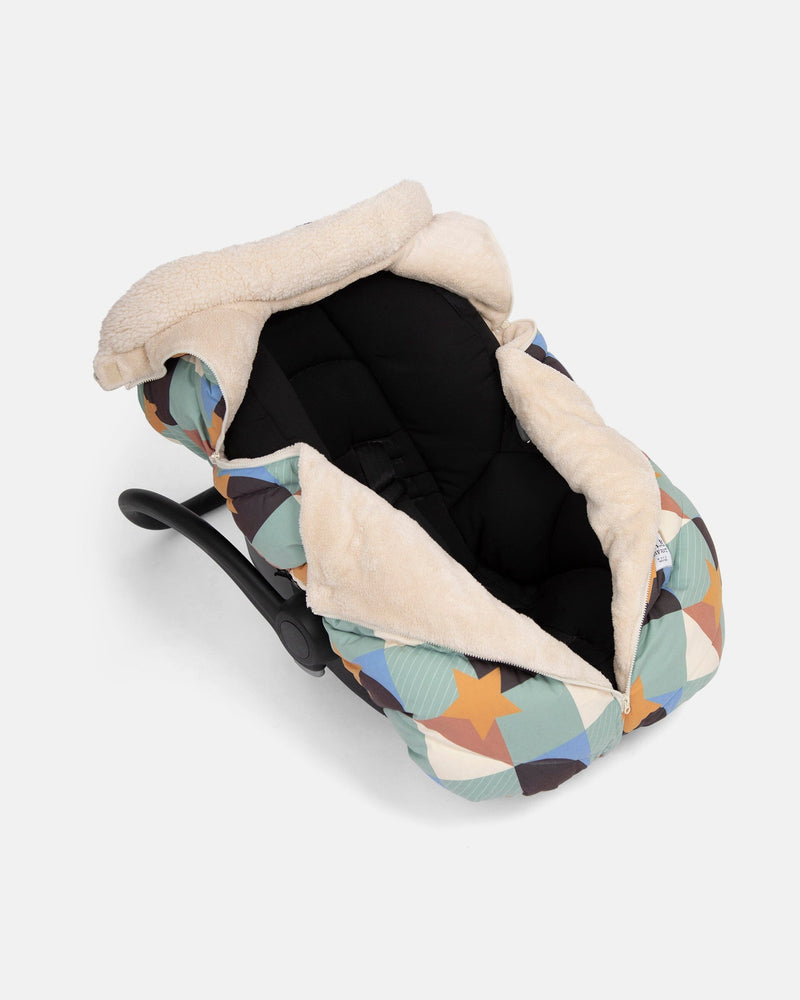 7AMEnfant Car Seat Cocoon - Benji Prints Sherpa