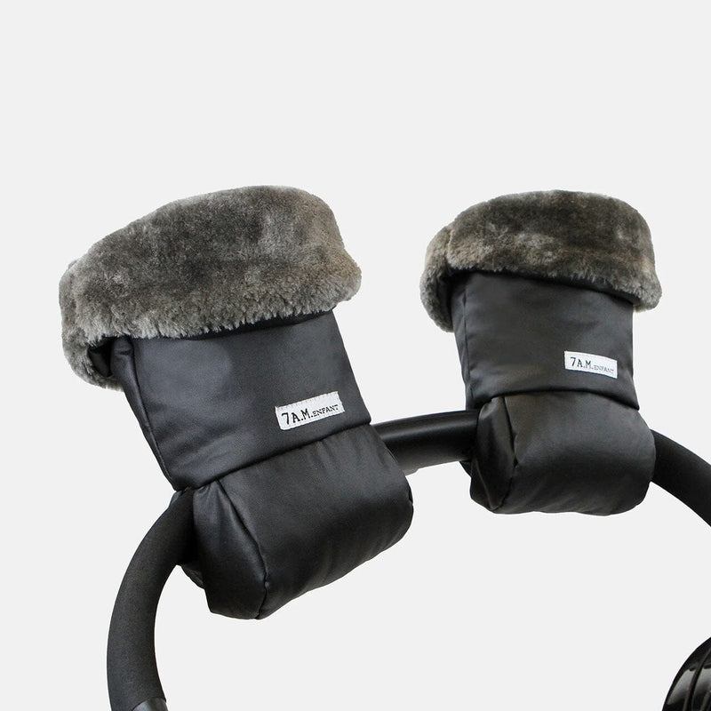 7AM Enfant Waxed Warmmuffs Waxed in Waxed Inner Fur