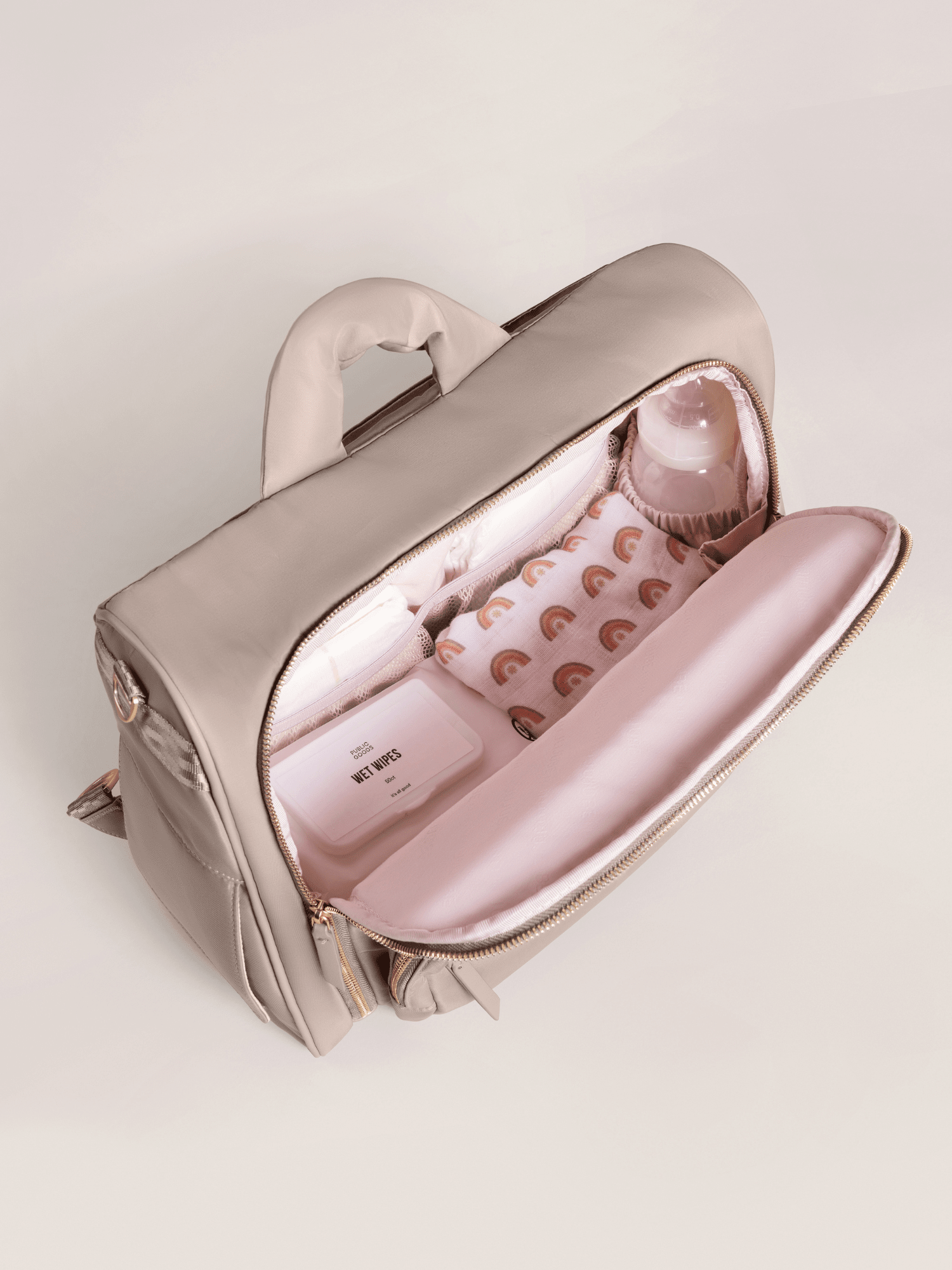 JuJuBe Satchel Diaper Bag - Taupe- Strolleria