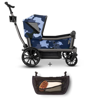 Veer Cruiser City / City XL Wagon, Foldable Storage Basket, and Canopy Bundle