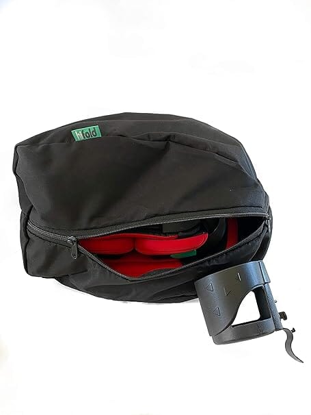 Mifold Hifold Fit-and-Fold Booster Seat Carry Bag In Black- Strolleria
