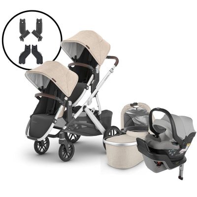 2024 UPPAbaby Vista V2 Double Stroller and Mesa Max Travel System - Declan / Stella