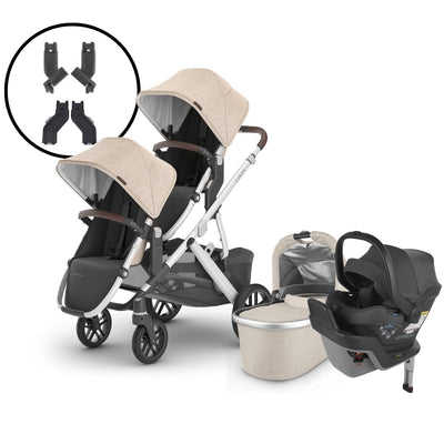 2024 UPPAbaby Vista V2 Double Stroller and Mesa Max Travel System - Declan / Greyson