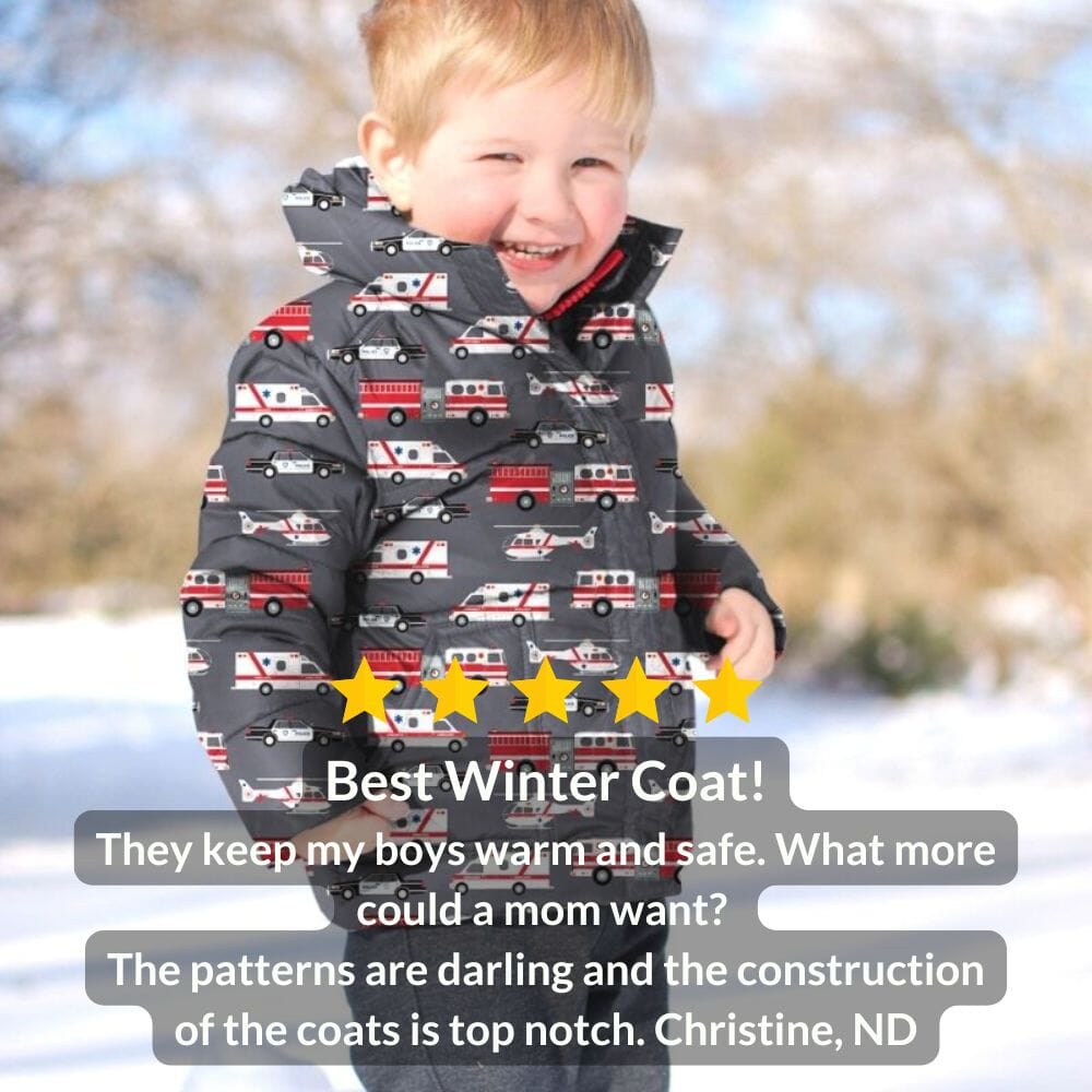 Onekid Car Seat Coat | The Road Coat Vegan - Rescue Print- Strolleria