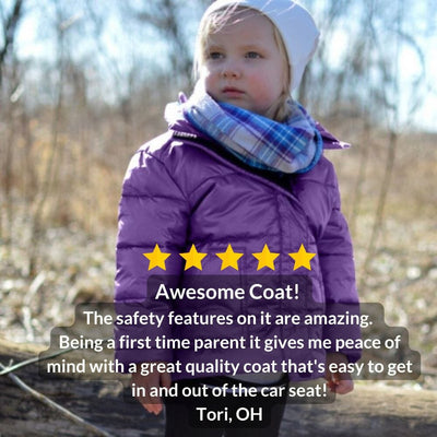 Onekid Car Seat Coat | The Road Coat Vegan - Purple