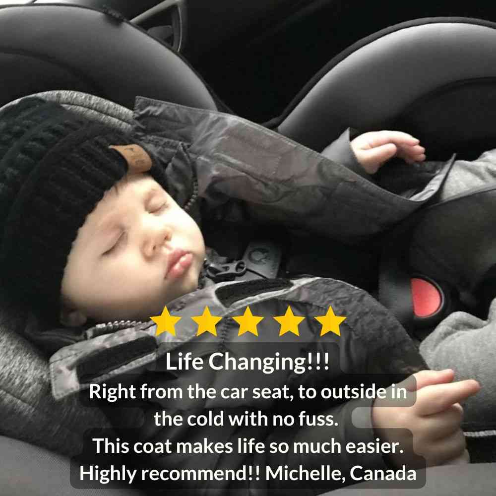 Onekid Car Seat Coat | The Road Coat Vegan - Platinum- Strolleria
