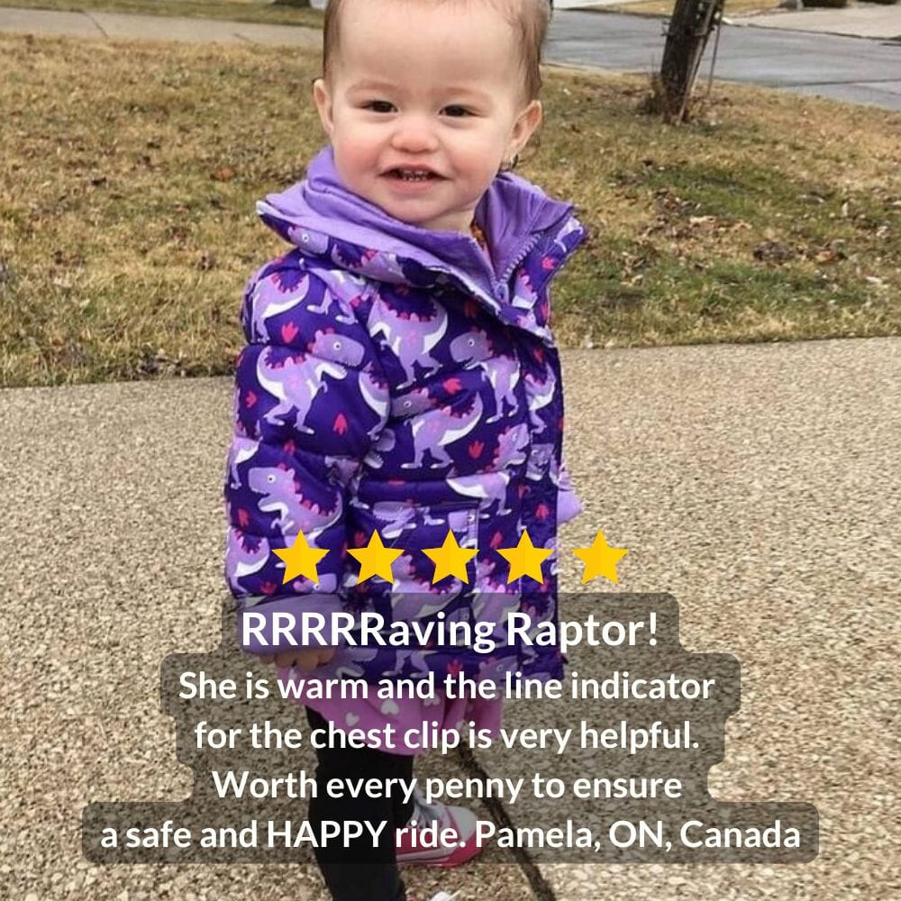 Onekid Car Seat Coat | The Road Coat Vegan - Purple Raptor- Strolleria