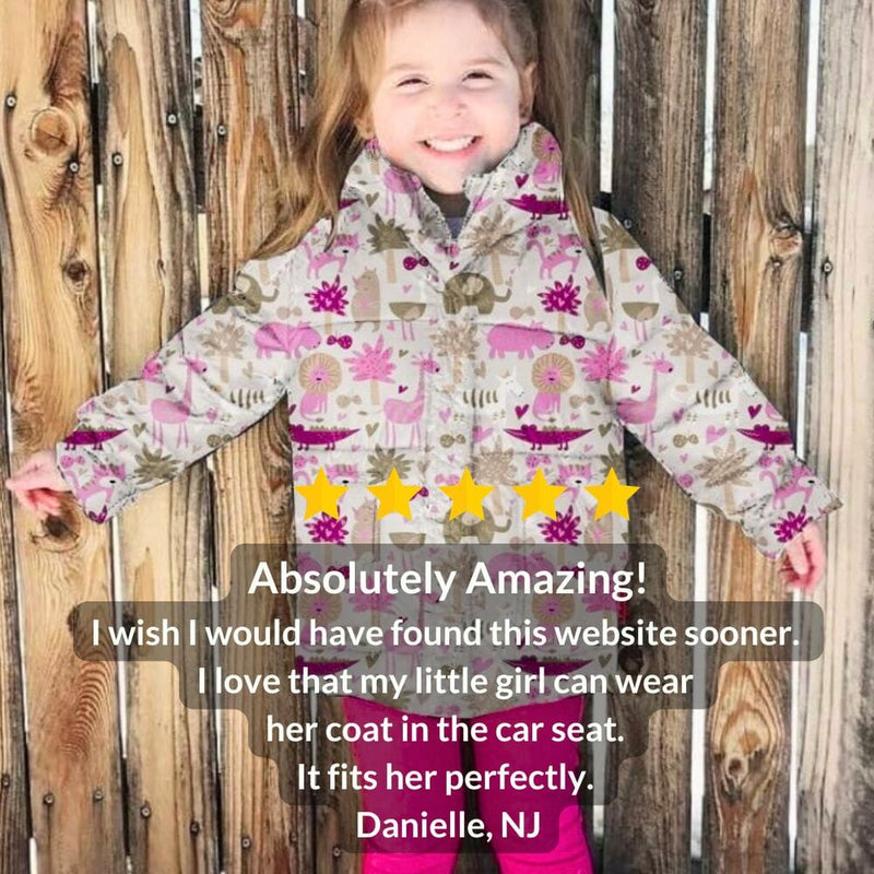 Onekid Car Seat Coat | The Road Coat Vegan - Safari Print