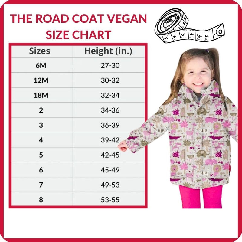 Onekid Car Seat Coat | The Road Coat Vegan - Safari Print