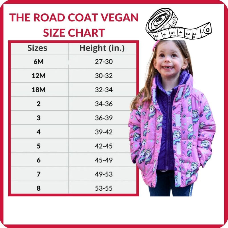 Onekid Car Seat Coat | The Road Coat Vegan - Unicorn Print